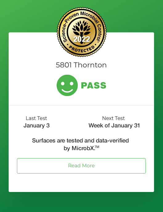 MicrobX pass - qr code 5801 Thornton QR Landing Page